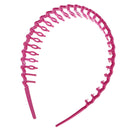 10pcs Colorful Plastic Wave Narrow Alice Hair Band Headband Hair Accessories