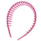 10pcs Colorful Plastic Wave Narrow Alice Hair Band Headband Hair Accessories
