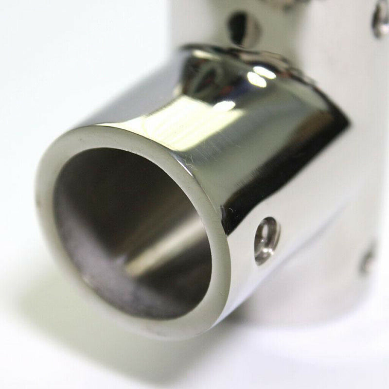 22mm 7/8" 316 Stainless Boat Yacht Railing Handrail Pipe Tube Fitting Connector