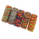6pcs Colorful Polyester Sewing Thread for Leather Canvas DIY Stitching Craft