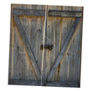 eyelet ring top readymade Z Wood Door Curtain 2 panels blackout window drape