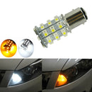 2x 1157 60SMD Dual Color Switchback White/Amber Turn Signal LED Light Bulbs 12V