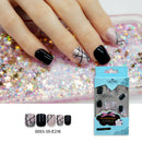 24x French False Nails Art Acrylic Full Cover Tips Manicure Gl%!