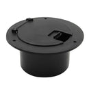 5.2" RV - Camper Electric Black Power Cord Cable Hatch Round Cable Hatch