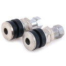 1Pair Chrome Metal Valve Stems Bolt In TR161 Metal Rod Tuner wheel tire Cus- OZ