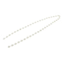 1 Yard White Round Diamante Rhinestone Chain Trim Bridal Dress Applique DIY