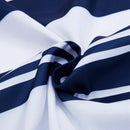 Polyester Blue and White Pinstripe Beach towel body Yoga Mat Wall Hanging T