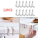 12X Stainless Steel Tablecloth Table Cloth Clips Holder Clamps Wedding Party New