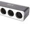 Triple Socket Splitter Cigarette Lighter Adapter Plug & USB Port 3 Way Charge ^