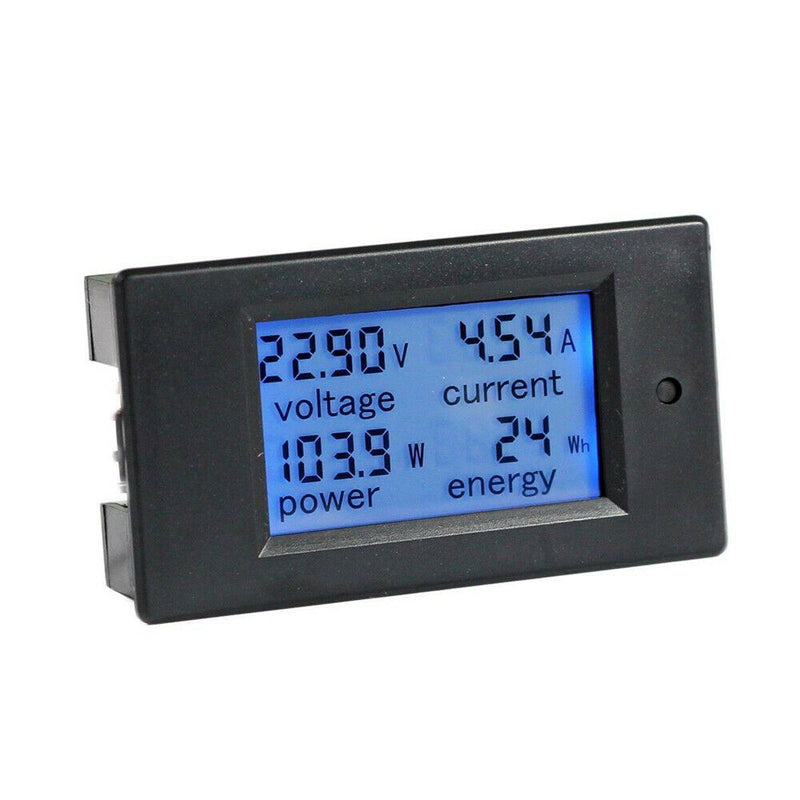 DC 6.5~100V LCD Digital Combo Panel Volt Amp Power Watt Meter Test Monitor 20A