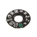 2pcs Top Cover Dial Mode Plate Interface Cap Label Repair Part for Canon