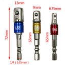 3pcs Hex Drill Bit Socket Adapter Electric Impact Driver Conversion Bar