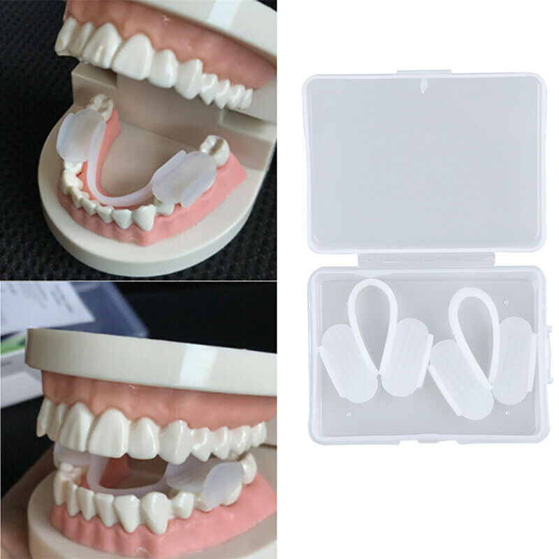2pcs Dental Mouth Guard Bruxism Splint Teeth Grinding Sleep Aid Braces Tool 3C