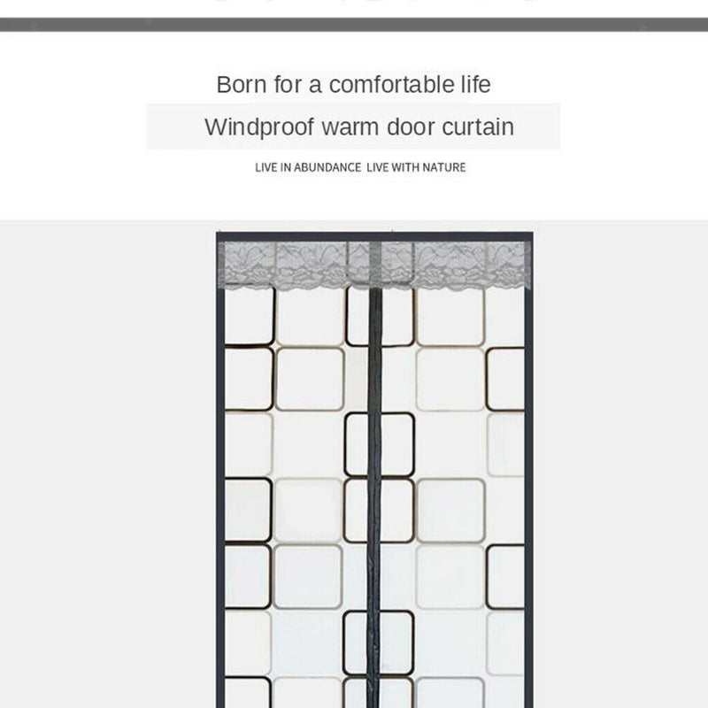 Plastic Warm Windproof Automatic Magnetic Suction Curtain Kitchen Household