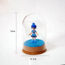 4pcs Mini Clear Glass Dome Shade Cover with Wooden Cork Home Wedding Decor