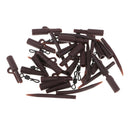 40pcs Safety Lead Clips Carp Sleeves Quick Change Swivels Fishing Accessories