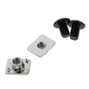 2 Pairs of Metal Buckle Screws Nuts Pads Screws Bolts Accessories