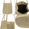 Straw Beach Bag, Summer Women Bag Shoulder Bag Handbag Girl Bag Female Bag khaki