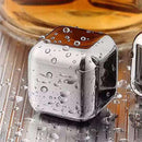 10Pcs/Lot 304 Stainless Steel Whiskey Ice Cubes Stones Glacier Cooler Drink