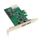 PCI-E to 2Port USB3.0 2Port SATA3.0 HUB PCI Express Expansion Card Adapter