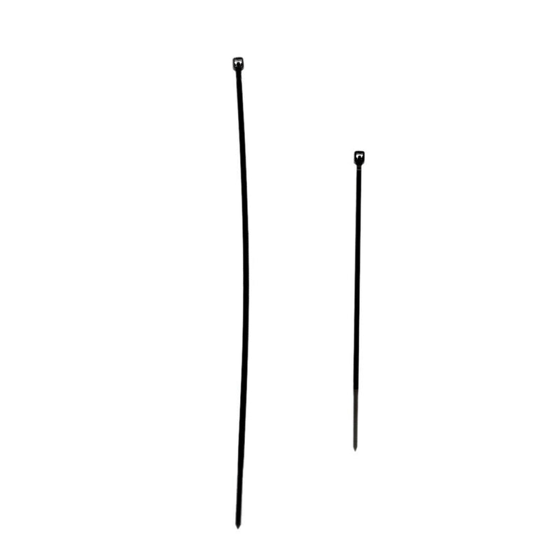 100Pcs Zip Trim Wrap Marker Cable Loop Ties Wire Self-Locking Black