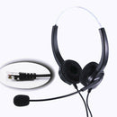 4-Pin RJ9 Hands-Free Call Center Noise Cancelling Corded Binaural Headset H