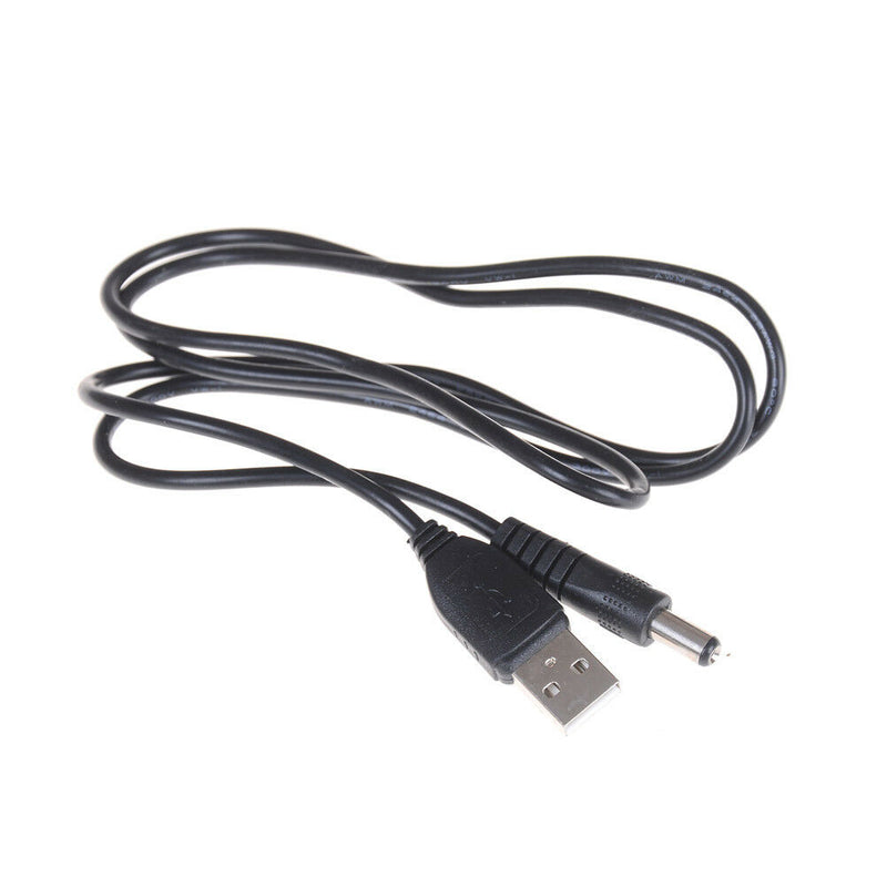 1M USB Port To 5.5 x 2.1mm 5V DC Barrel Jack Power Cable Connector For Device JR