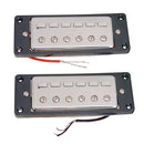 Set Mini Humbucker Pickup Bridge and Neck for 6 String Bass Guitar DIY Parts