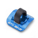 5pcs Bike Brake Cable Guide Clips Aluminium Alloy C Buckles Clamp (Blue) A