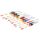 10pcs/lot long tail fishing throw floats mix size floating bobbers set fishing3C