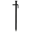 10 Pcs Heavy Duty Black Steel Metal Tent Nail Camping Stakes Pegs Ground Na U4E6