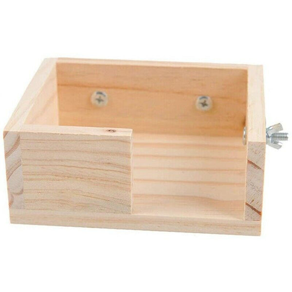 Pet Bird Perch Parrot Parakeet Stand Platform Food Feeder Corner Desk Small G3U9