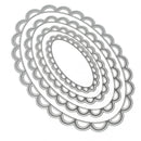 4PCS Oval Cutting Dies Stencil For DIY Scrapbooking Embossing Decor Craft