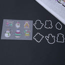 Silicone Stamp+Metal Cutting Dies Stencil Frame Scrapbook Christmas Xmas