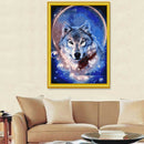 5D DIY Round Drill Diamond Painting Wolf Cross Stitch Embroidery (A) L834