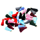 60Pcs Mini Artificial silk Tassel Metal ring DIY Jewelry Accessories Tassels