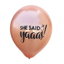 10pcs She said Yaaas Balloons Bachelorette Party Decoration wedding supply FT