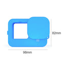 Silicone Camera Protective Case Lens Cap Set for GoPro Hero 9 Hero9 (Blue)
