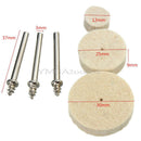 Hot 33 Pcs 30mm/24mm/12mm Soft Felt Polishing Wheel Buffer Pad for Rotary Tools