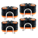 4pcs Composite Sailboat 2 Row Ball Bearing Cam Cleat With Leading