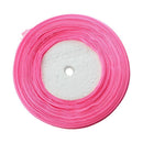 50 Yards 3/8 inch Organza Ribbon - Pink