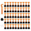 50pcs Level Wedges Tile Spacers Flooring Wall Tile Leveling System Device Tool