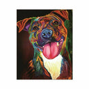 5D round diamond Painting diamond Embroidery "Colorful dog" Diamond Paintin J8O2
