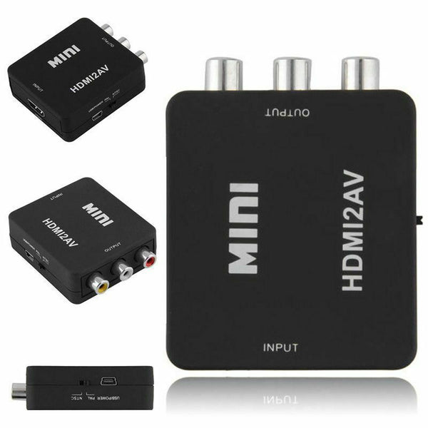Mini 1080P HDMI Composite to RCA Audio Video AV CVBS Converter Adapter For  V9G4