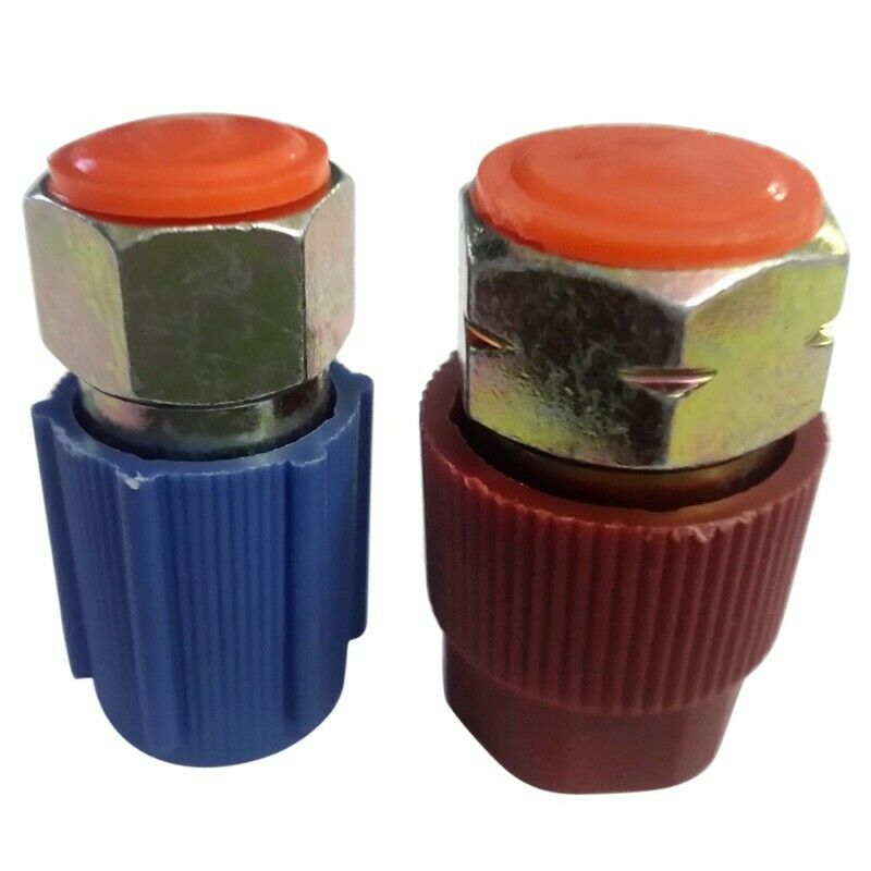 Retrofit 7/16 to 3/8 Conversion Adapter R12 to R134a High/Low AC Fitting