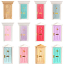 Opening External 4 Panel Wooden Door W. Hardwares  - Hardwares Are Need To Be