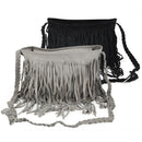 Boho Hippie Fringed Tassel Suede Shoulder Messenger X Body Hand bags Purses P2N2