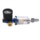 Spray Paint Gun Kit Air Regulator Gauge & In-line Air Oil Water Separator FiltFT