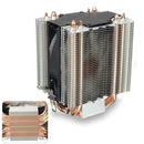 4pcs Heatpipe Radiator Blue LED Hydraulic Bearing CPU Cooler Fan Heatsink A