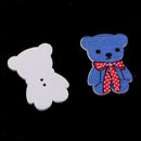 50Pcs Cute WOOD Cartoon Bear Wooden Buttons Kids Baby Cloth DIY Sewing Craft
